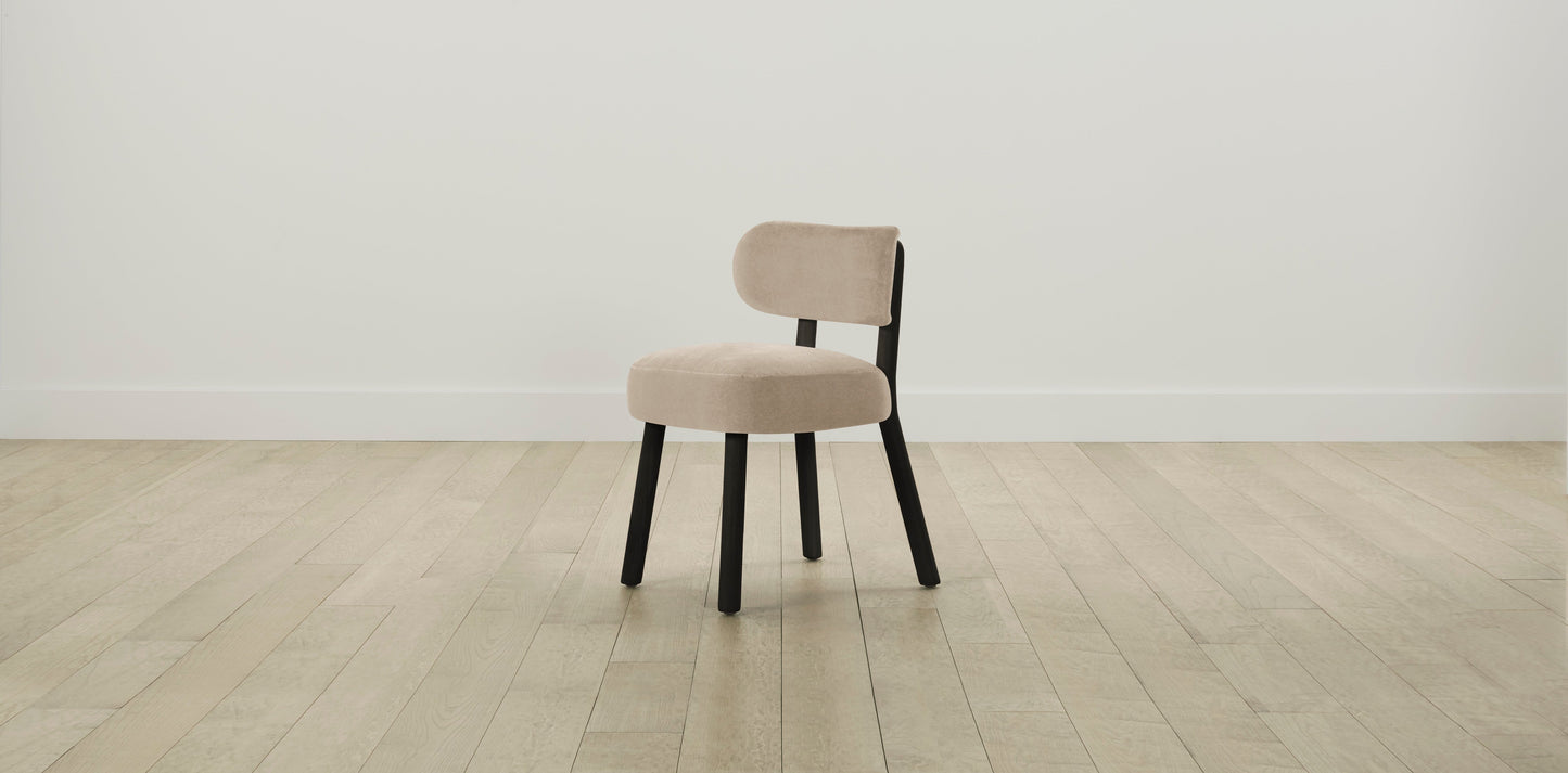 The Jane - Performance Velvet Taupe Dining Chair