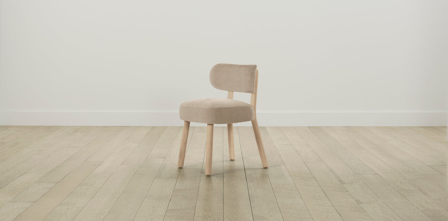 The Jane - Performance Velvet Taupe Dining Chair