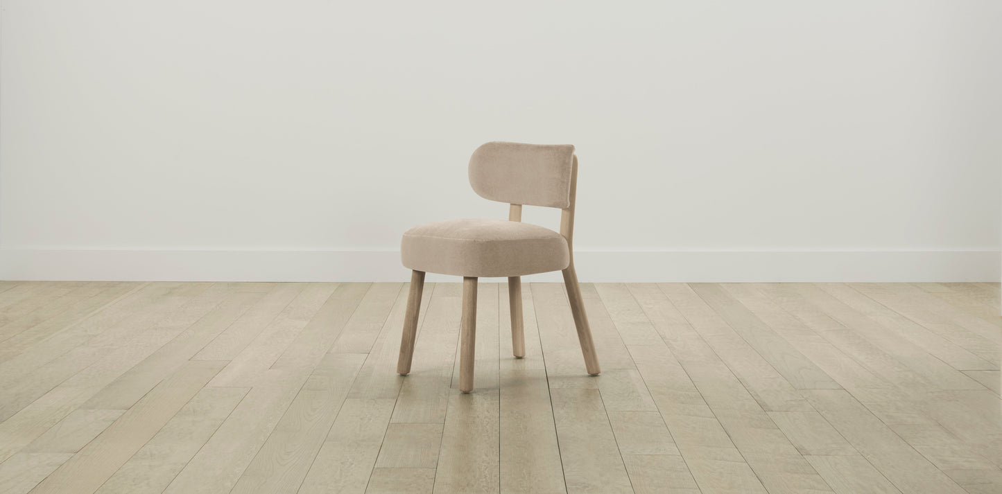 The Jane - Performance Velvet Taupe Dining Chair