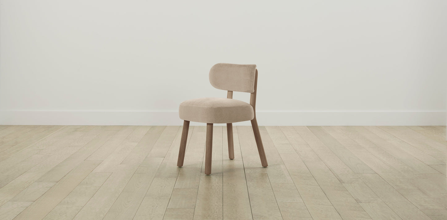 The Jane - Performance Velvet Taupe Dining Chair