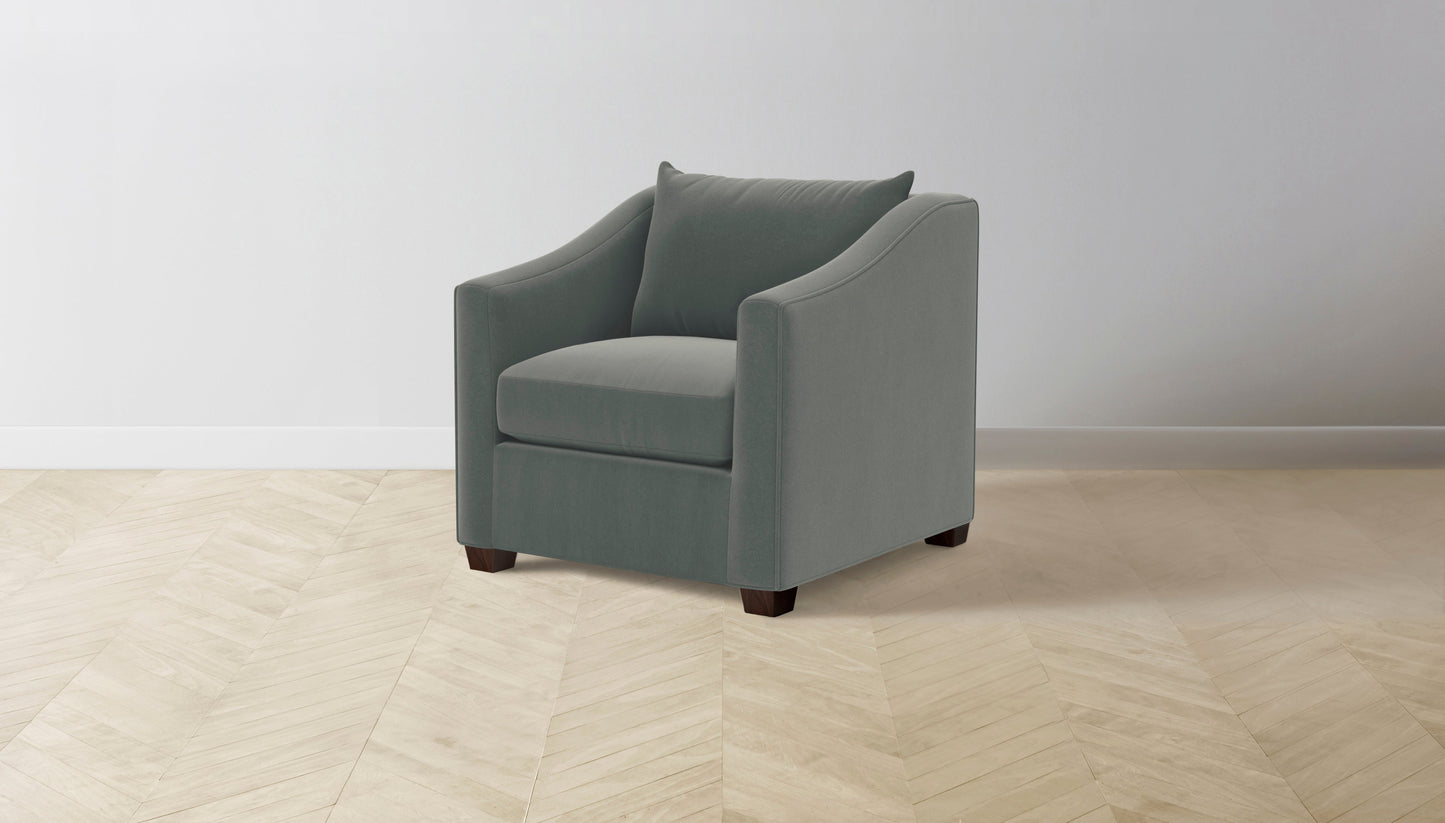 The Sullivan - Mohair Fog Chair