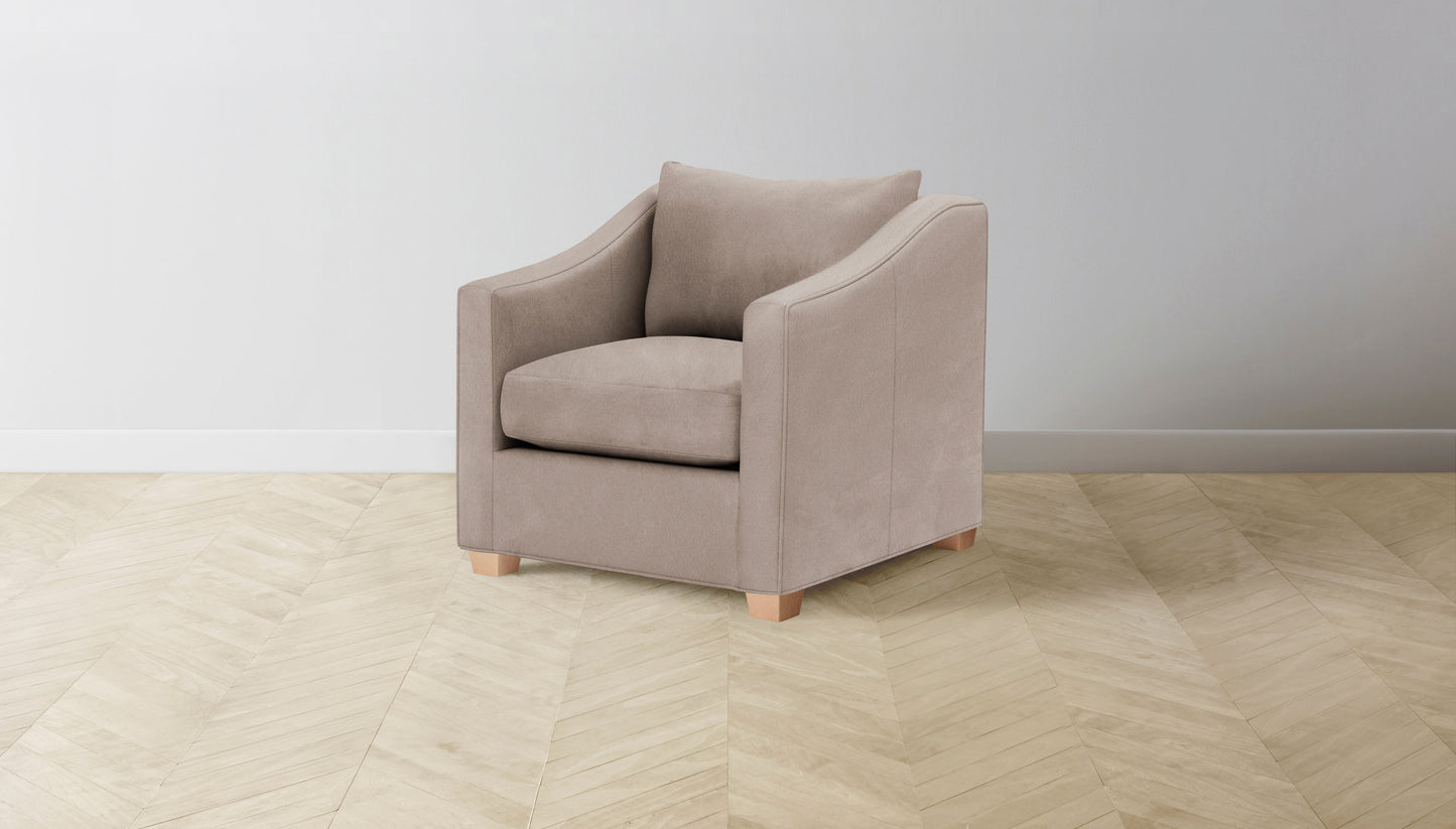 The Sullivan - Nubuck Leather Fawn Chair