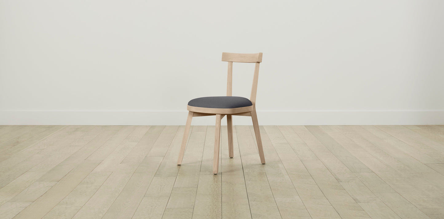 The Allen  - Performance Linen Graphite Dining Chair