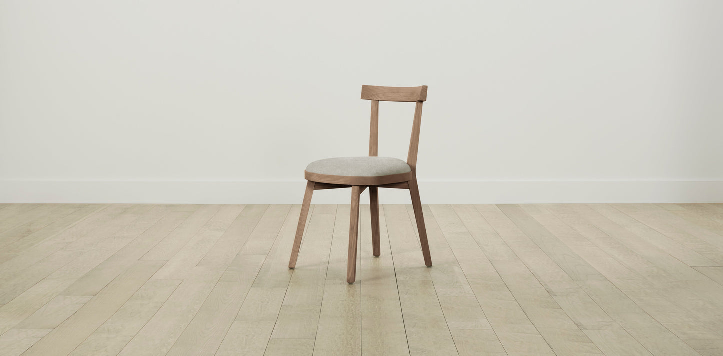 The Allen  - Performance Melange Weave Flint Dining Chair