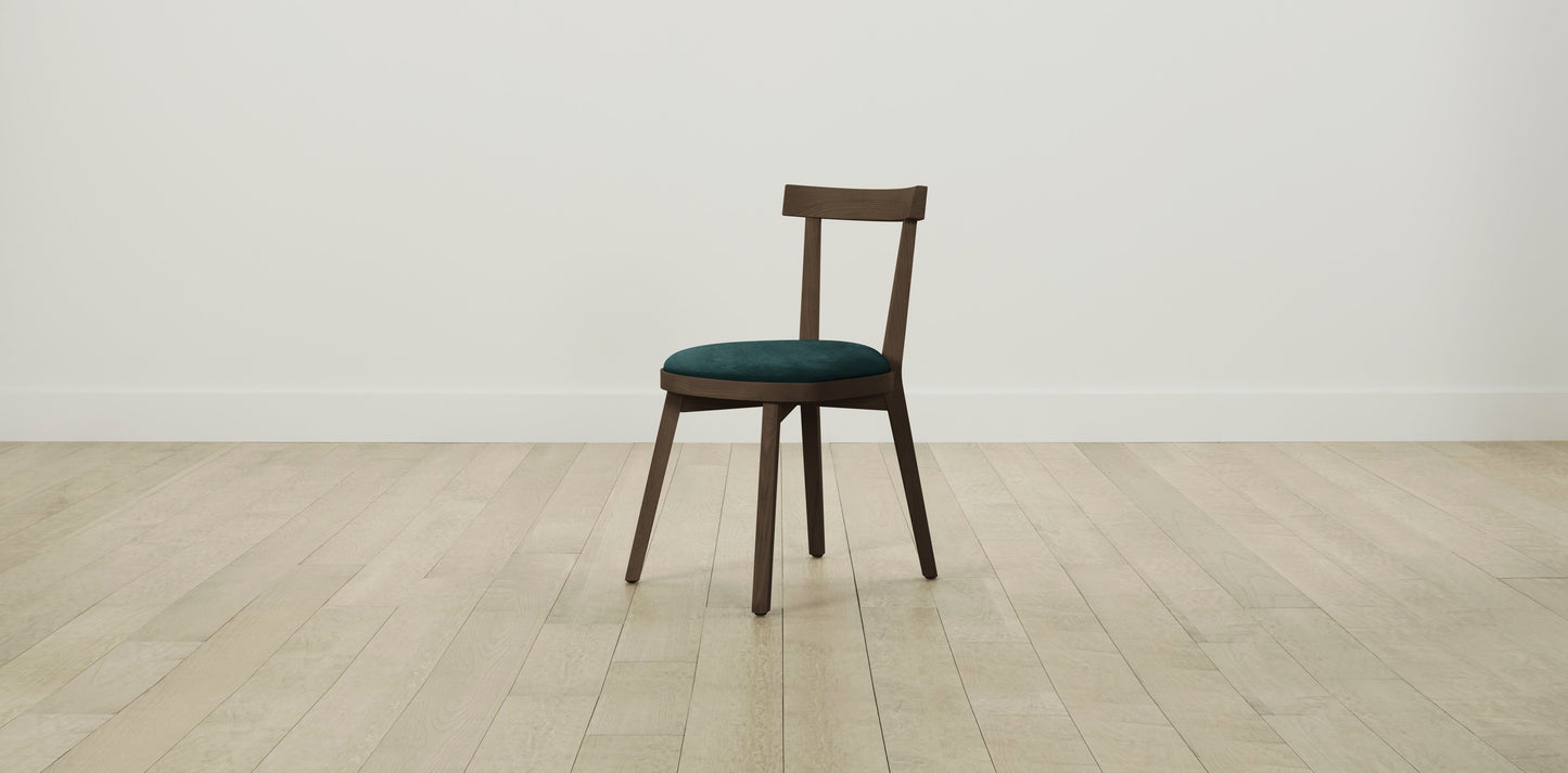 The Allen  - Performance Velvet Emerald Dining Chair