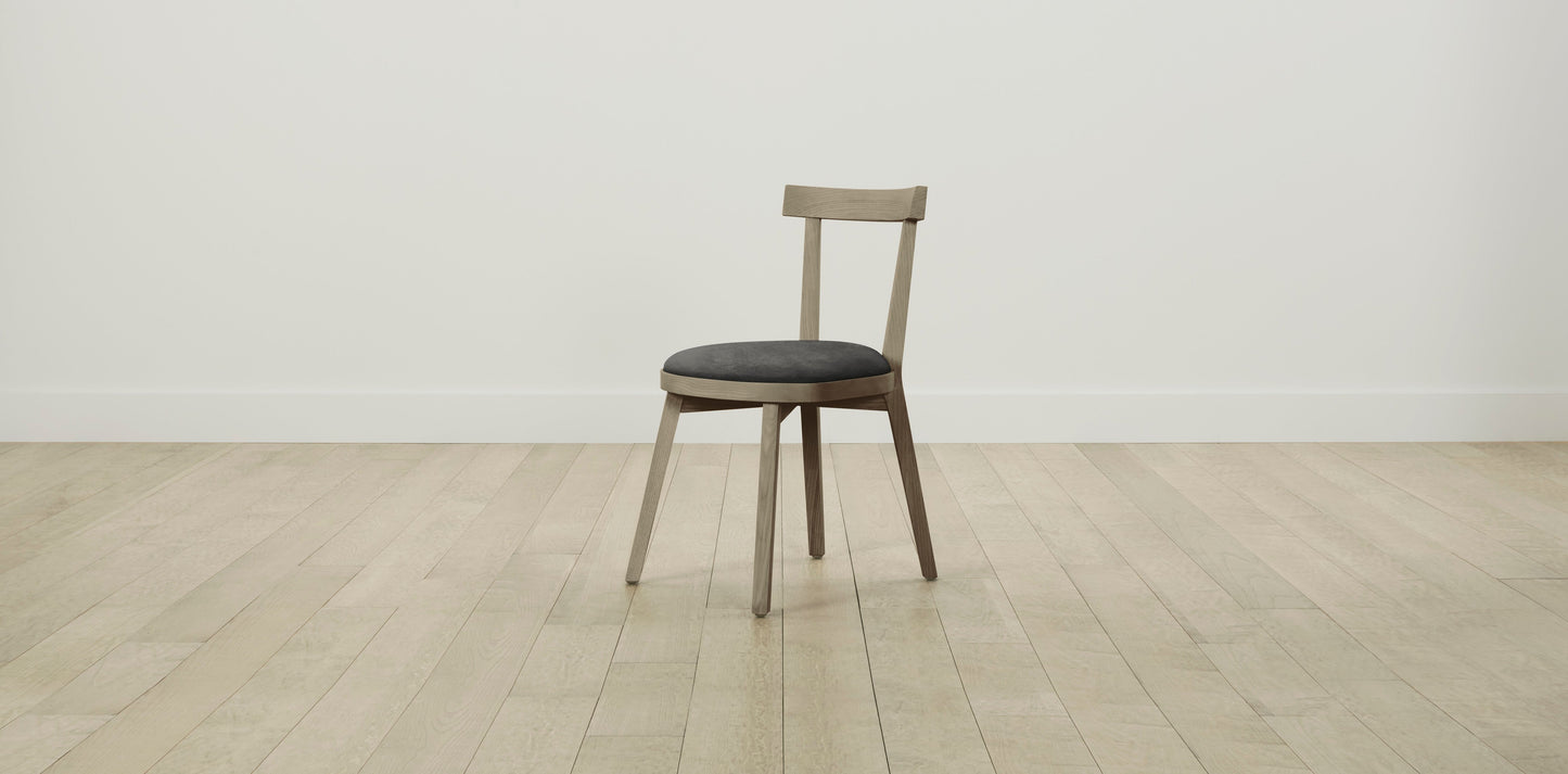 The Allen  - Performance Velvet Slate Dining Chair