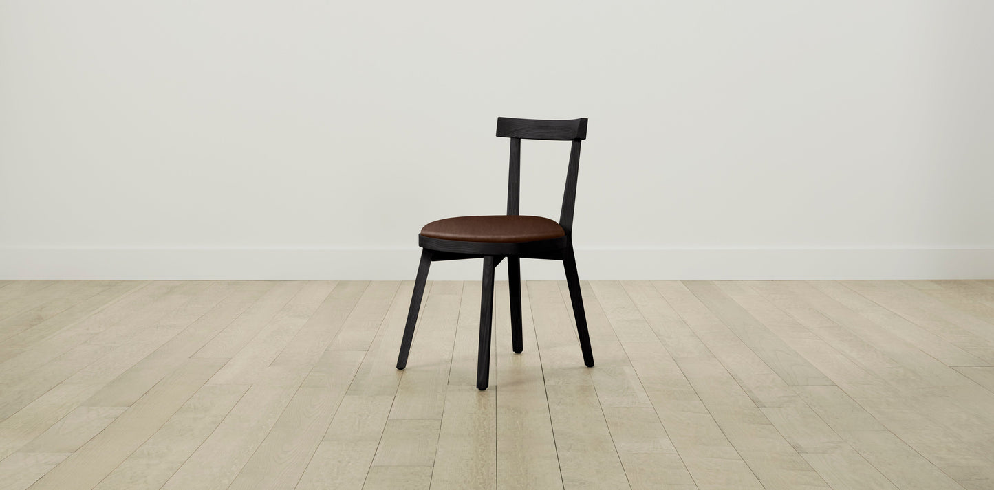 The Allen  - Tuscan Leather Bourbon Dining Chair