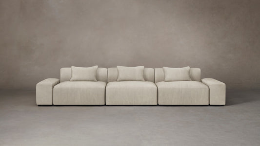 The Breuer Modular  - Tuscan Leather Bisque Sofa