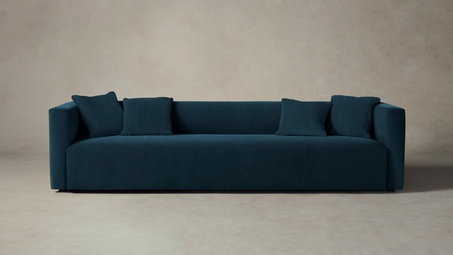 The Breuer  - Performance Velvet Lagoon Sofa