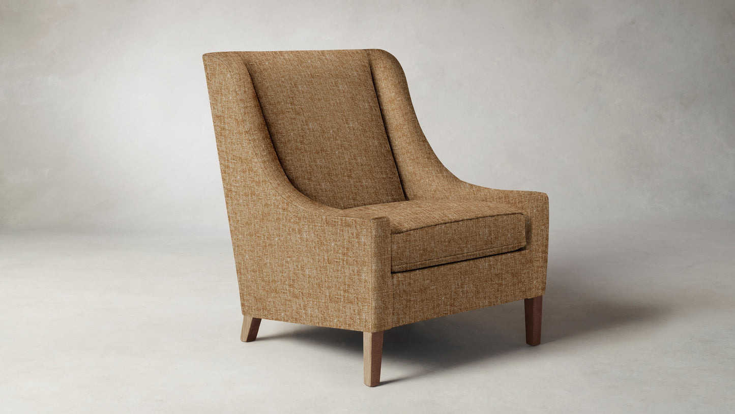 The Chrystie  - Belgian Linen Chai Chair