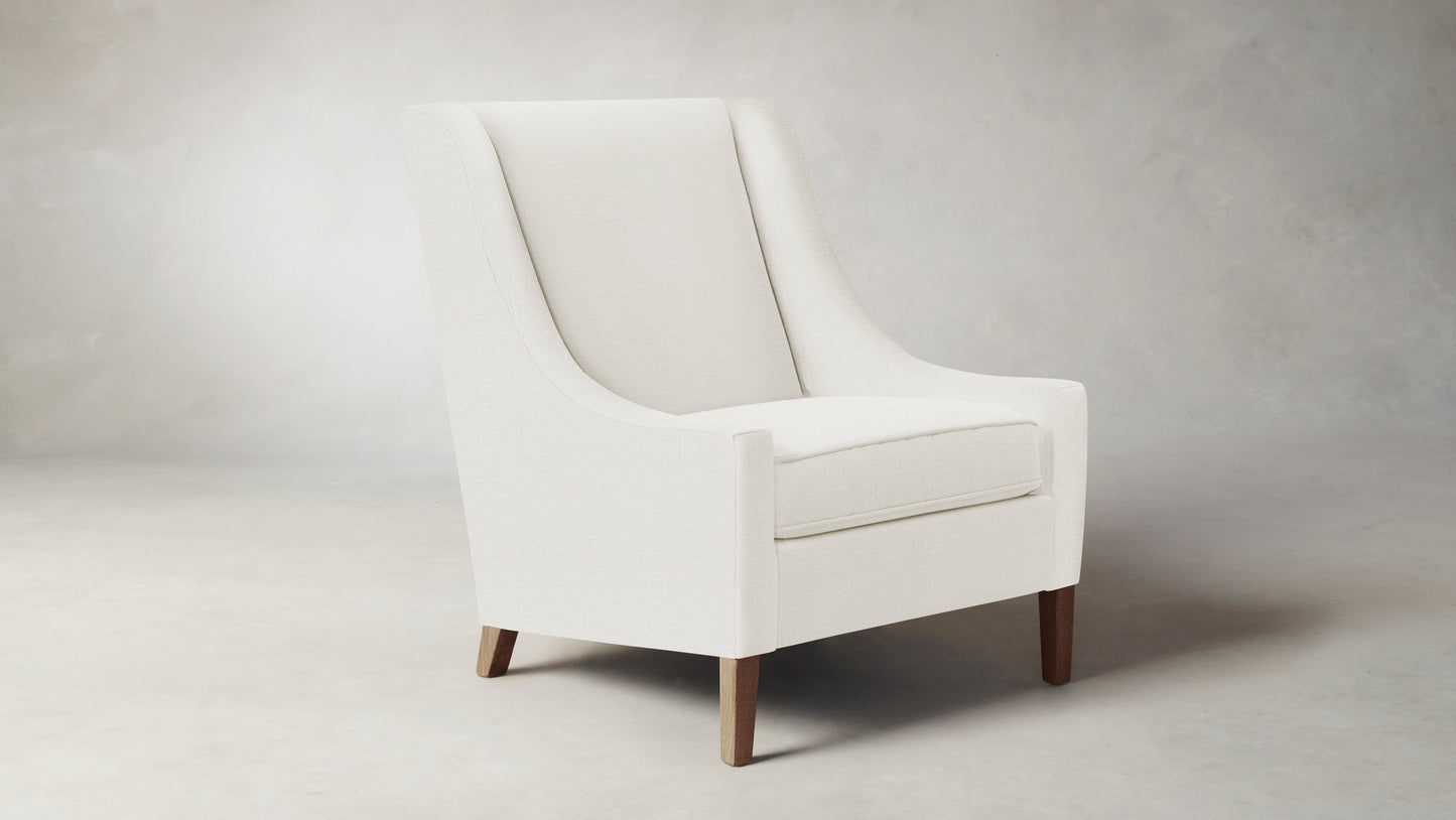 The Chrystie  - Performance Linen Oyster Chair