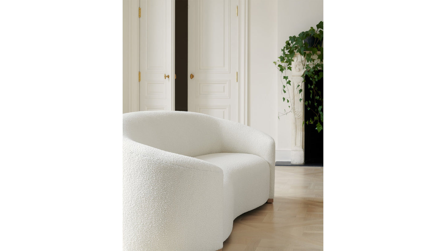 The Chelsea  - Italian Bouclé White Sofa