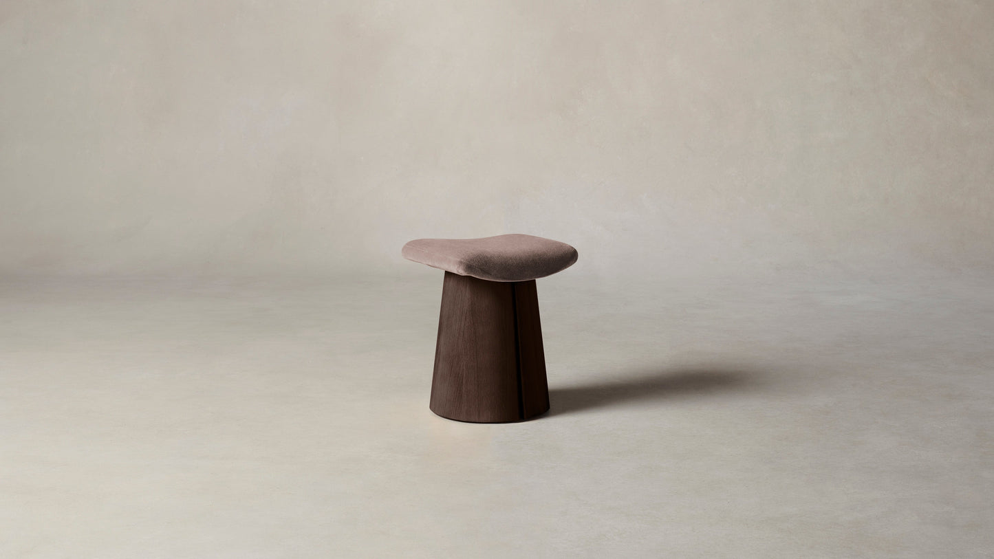 The Weston  - Mohair Peony Stool